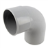 Coude mâle/femelle Nicoll pour tube de descente - Angle 87°30 - Diamètre 80 mm - Techtan Gris