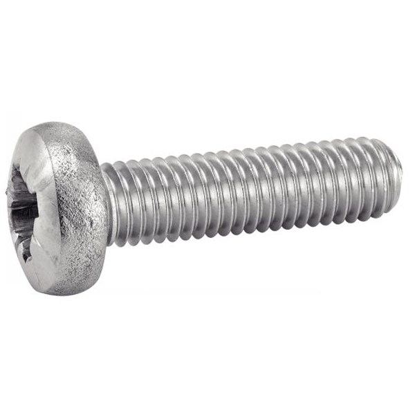 Vis à métaux à tête cylindrique bombée Inox A2 DIN 7985A ISO 7045 M6x30 - boîte de 200