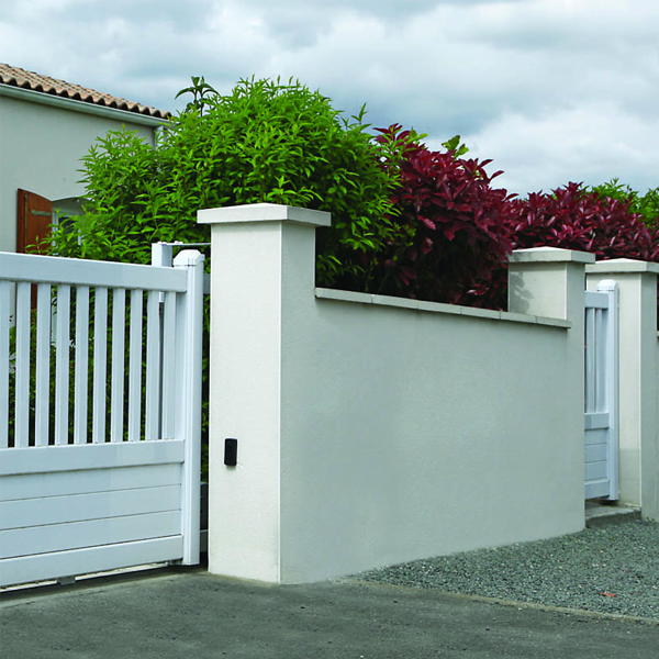 Chaperon de mur plat en béton - Fabemi - 100,0 CM x 30,0 CM - ép. 4,00 CM - Blanc