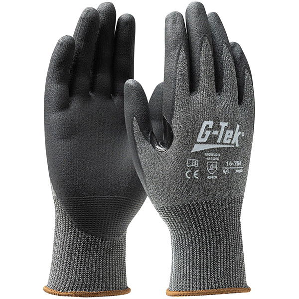 Gants anti-coupure tricoté sans couture enduction nitrile - G-Tek X-Treme - compatible écrans tactiles - Taille 9