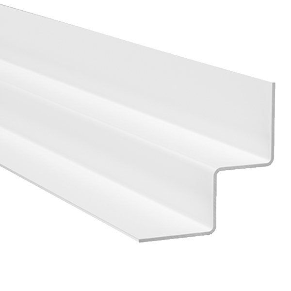 Profilé d'angle intérieur MetalTrim pour bardage Hardie Plank - aluminium laqué Blanc Arctique - longueur 3,00 M