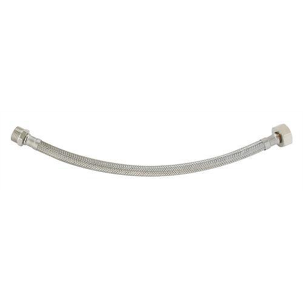 Flexible sanitaire - Raccord mâle 1/2" écrou tournant 1/2" - L = 500mm - DN8