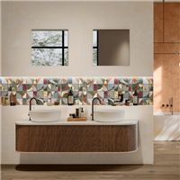 Carrelage intérieur en grès cérame rectifié effet béton Hygge - 100,0 cm x 40,0 cm - ép. 7,00 mm - Ambience