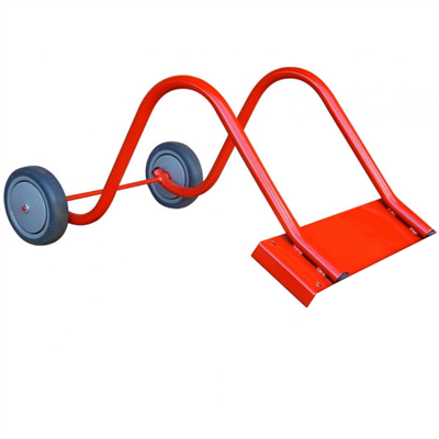 Crochet de faîtière en acier avec roues Outifrance pour échelle de toit - 300 x 200 mm