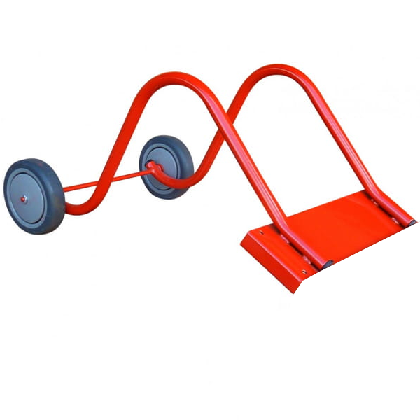 Crochet de faîtière en acier avec roues Outifrance pour échelle de toit - 300 x 200 mm