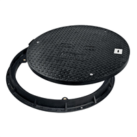 Tampon de regard composite rond étanche et anti-odeurs - KIO 1100 C250 - verrou et joint SBR - Diamètre 1100 mm