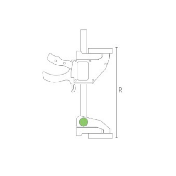 Serre-joint Piher Maxi quick 300 - Tige 20 x 5 mm saillie 9,4 cm longueur 125 cm