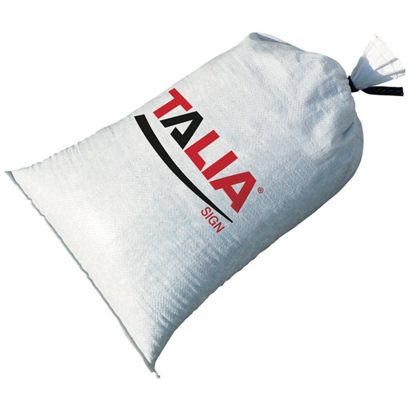 Sac de lestage blanc capacité 20 kg dimensions 35 x 60 cm