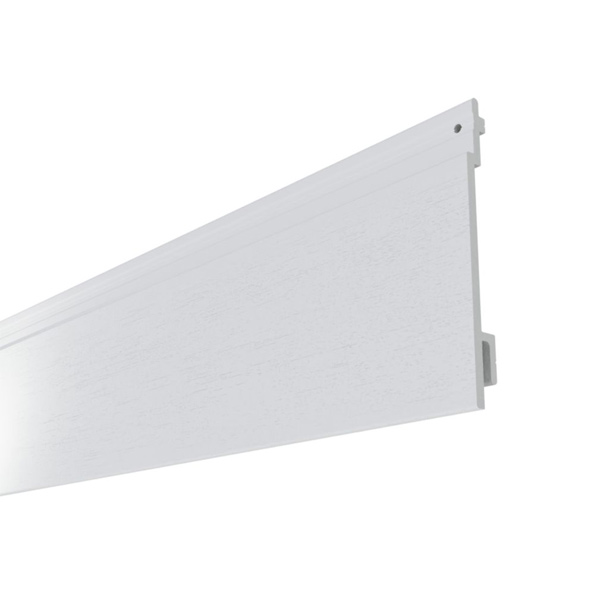 Bardage PVC extérieur Isocel Minéral - 166,00 MM x 18,00 MM - Long. 4,00 M - Blanc