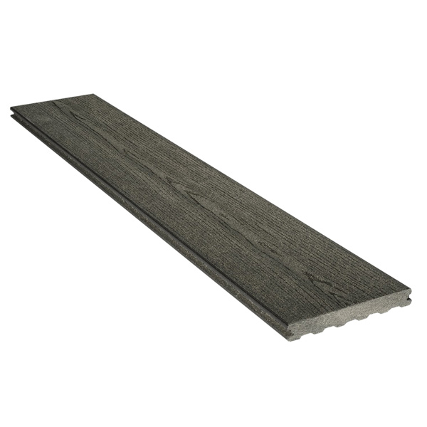 Lame de terrasse en bois composite Élégance finition structurée - Silvadec - 180 MM x 23,00 MM - longueur 4,00 M - Gris Anthracite