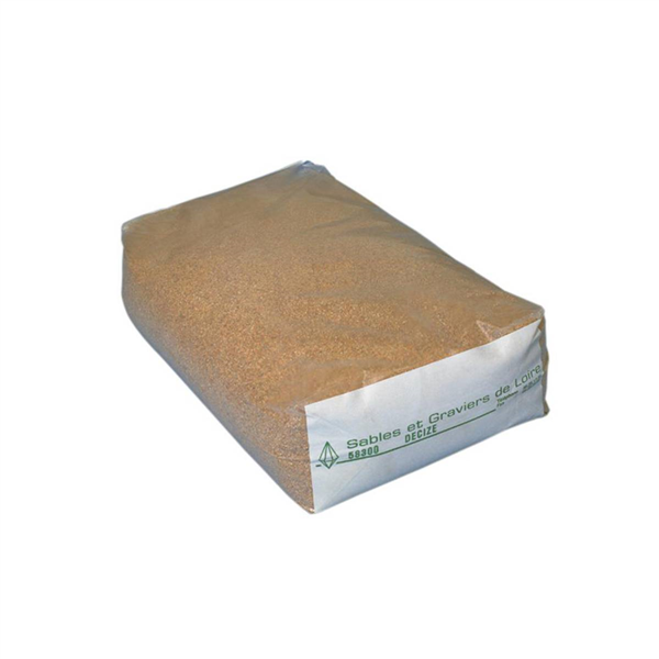 Sable de filtration pour piscine - granulométrie de 0,6 à 1,6 mm - sac de 25 kg