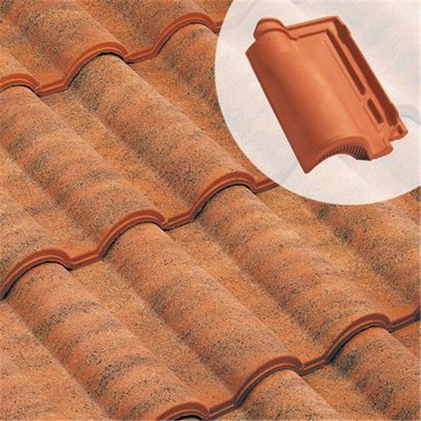 Tuile chatière en terre cuite - Romane Sans - section 21 cm² - Rouge vieilli