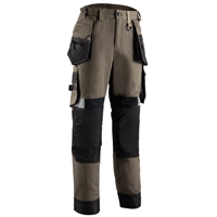 Pantalon de travail homme Cristobal II - confort stretch et multi-poches - Tabac/Caramel - Taille M