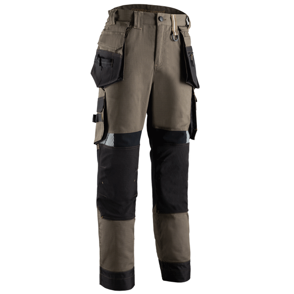 Pantalon de travail homme Cristobal II - confort stretch et multi-poches - Tabac/Caramel - Taille M