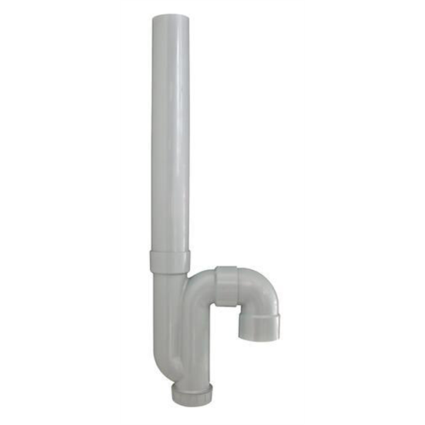 Siphon tubulaire d'évacuation de machine à laver - Sortie verticale - ABS