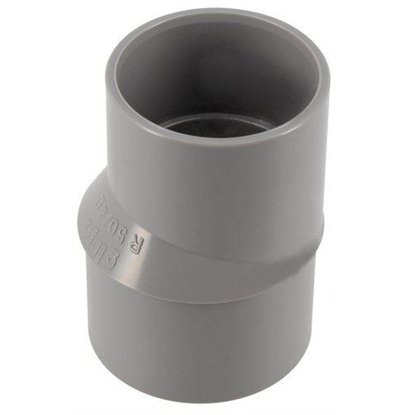 Réduction extérieure excentrée PVC pour évacuation d'eau - mâle/femelle - Ø 50/40 mm