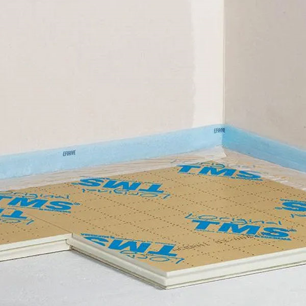 Panneau d'isolation du sol TMS Isolant - chape avec ou sans plancher chauffant - mousse PU - 1,2 x 1 m - 80 mm