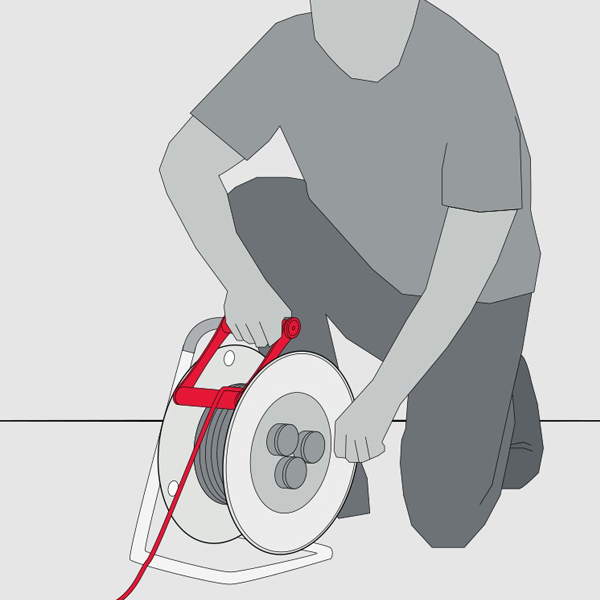 Enrouleur électrique Brennenstuhl Silver-10 - câble de 10,0 M H07RN-F 3G1,5 avec 4 prises IP44