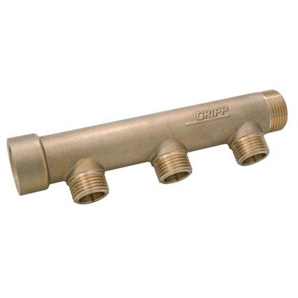 Collecteur MF 3/4"-3+1 dérivation 1/2"Entraxe 50mm- corps 26mm