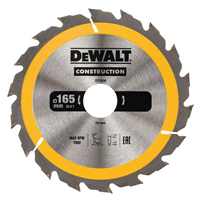 Lame scie circulaire bois de construction Dewalt DT1937-QZ Ø 165 mm alésage 30 mm 30 dents