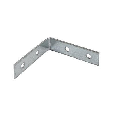 Équerre de chaise pré-percée CQFD - 50x50x15 mm - épaisseur 2,5 mm - acier zingué