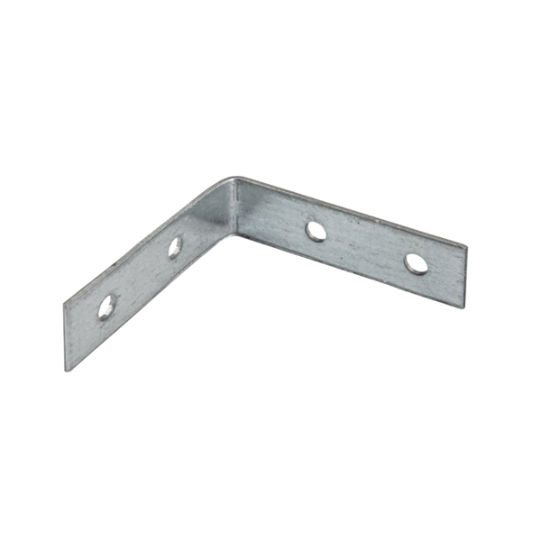 Équerre de chaise pré-percée CQFD - 50x50x15 mm - épaisseur 2,5 mm - acier zingué