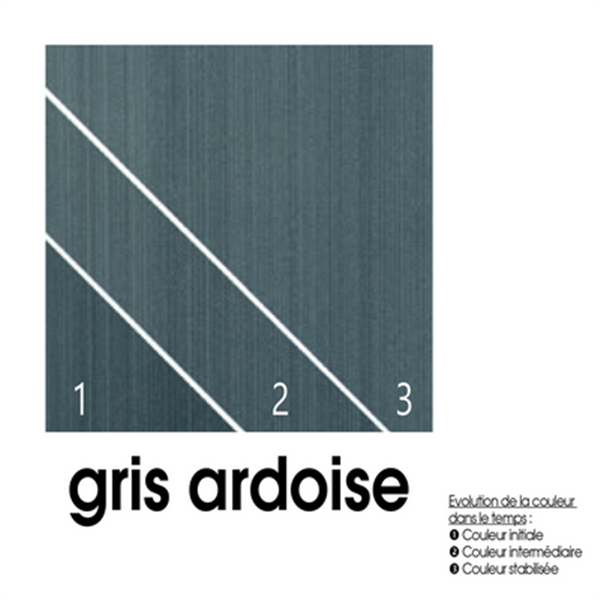 Lame de terrasse composite plein CHARACTER MASSIVE - 510 Gris ardoise 140 mm L. 4 ml