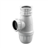 Siphon d'évier en plastique blanc hauteur réglable Noyon & Thiebault - diamètre 40 - filetage 1" 1/2