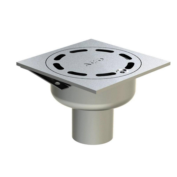 SIPHON ACO NETDRAIN STANDARD 100x100MM INOX 304 COUV SLOT INOX304 SABLEE SORTIE