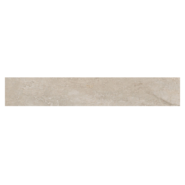 Plinthe en grès émaillé effet pierre Edilis Ruben - 45,0 CM x 8,0 CM - ép. 8,5 MM - Beige
