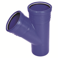 Y 45° SIMPLE MF DN100 - SANCOL - PP SN4