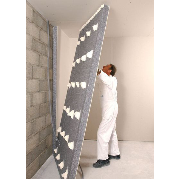 Doublage isolant standard Placo Placomur Performance BA13+80 MM - R = 2,55 m².K/W - 2,60 M x 1,20 M