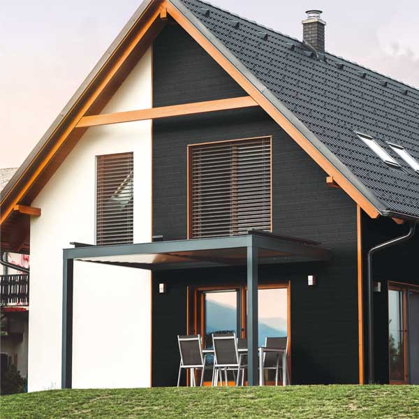 Bardage bois brûlé pour murs intérieurs et extérieurs - 186 MM x 20,00 MM - 4,15 M - Ignite effet écaille de dragon