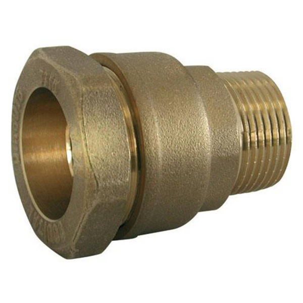 Raccord laiton droit SUMO pour tube PE Ø40 mm - Mâle 1"1/4