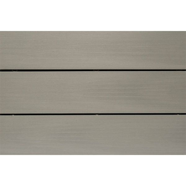 Lame de terrasse en bois composite Atmosphère finition brossée - Silvadec - 138 MM x 23,00 MM - longueur 4,00 M - Gris Bélem