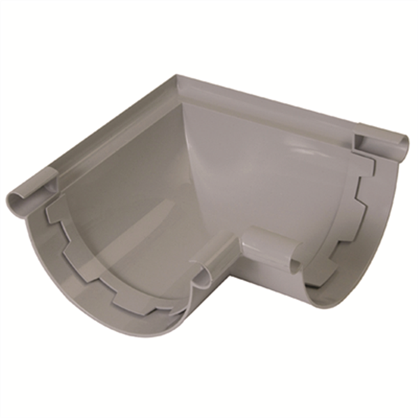 Angle de gouttière développé 25 à coller 90° coloris gris clair