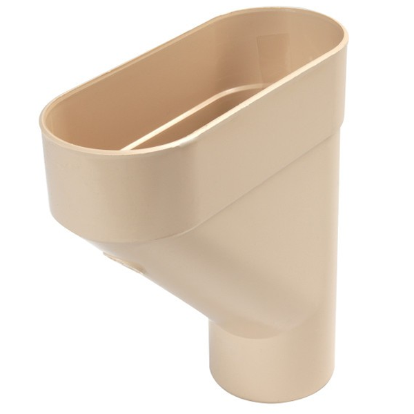 Jambonneau Nicoll JAM100S pour tube de descente de gouttière cylindrique de 100 mm - Techtan - sable