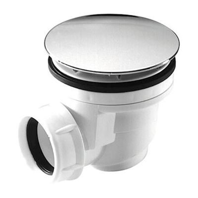 Bonde de douche Nicoll - Diamètre 60 mm - Sortie horizontale 40 mm - Capot ABS chromé