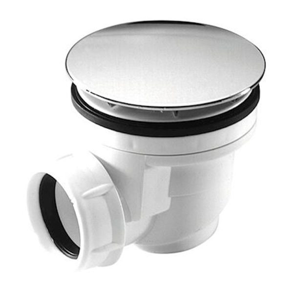 Bonde de douche Nicoll - Diamètre 60 mm - Sortie horizontale 40 mm - Capot ABS chromé