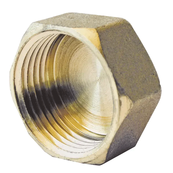 Bouchon obturateur femelle 1/2" en laiton à tête hexagonale
