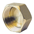 Bouchon obturateur femelle 1/2" en laiton à tête hexagonale