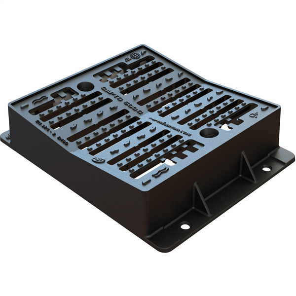 GRILLE CARRE CONCAVE PMR UNIV JOINTS PE