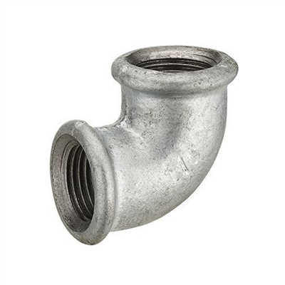 Coude à 90° Femelle à visser pour tube en fer - F 33 x 42 - Petit rayon - Fer galvanisé