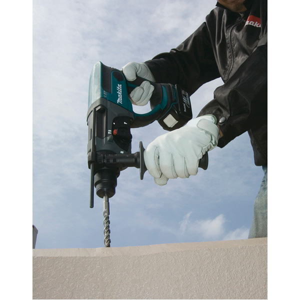 Perforateur burineur Makita DHR202RTJ SDS-Plus avec 2 batteries 5 Ah 18 V Li-Ion et chargeur DC18RC