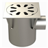 SIPHON 247X247 SORTIE LAT 100 MM PANIER 25100LP