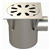 SIPHON 247X247 SORTIE LAT 100 MM PANIER 25100LP