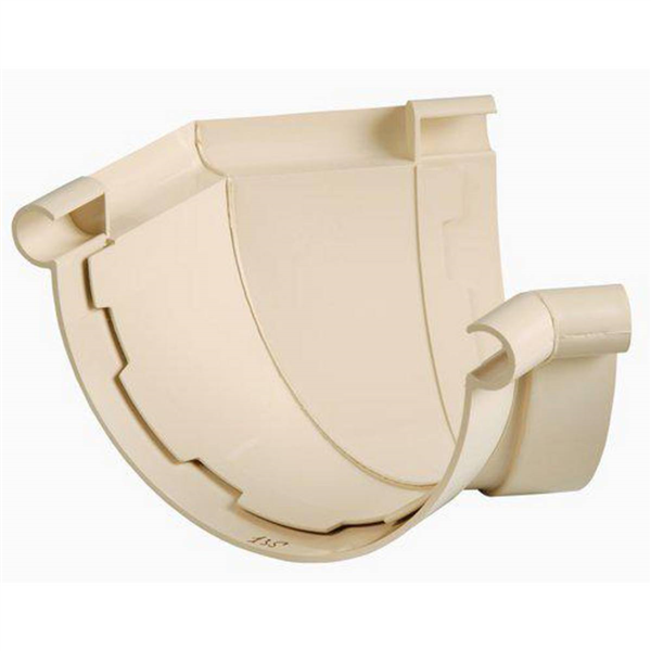 Angle de gouttière Nicoll - Demi-rond de 33 - Angle 135° - Largeur 182 - Techtan - Sable