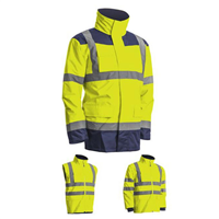 Parka haute-visibilité Kanata 4 en 1 Euro-Protection jaune fluorescent - Taille XL