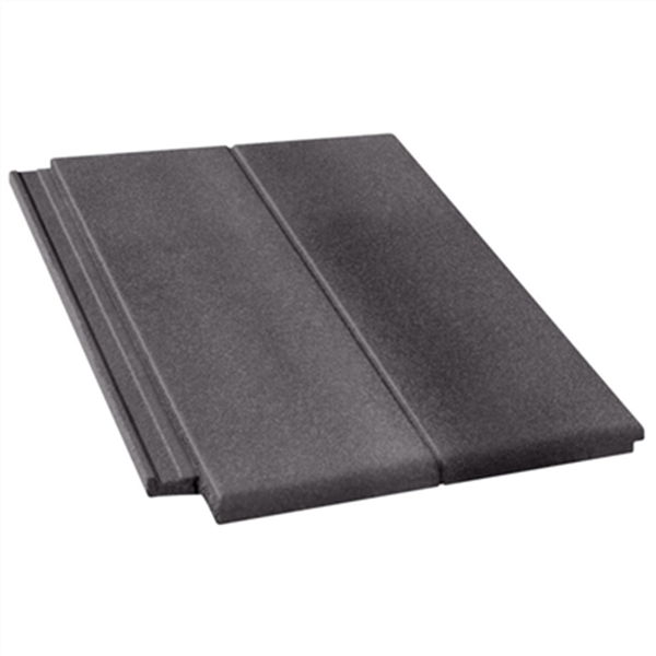 Tuile béton grand moule à aspect plat - Nobilee - Ardoise - 42 x 33 cm