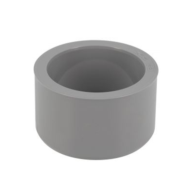Tampon de réduction simple à coller Nicoll R6 - eaux usées et vannes - mâle/femelle - PVC - diamètre 80/63 mm